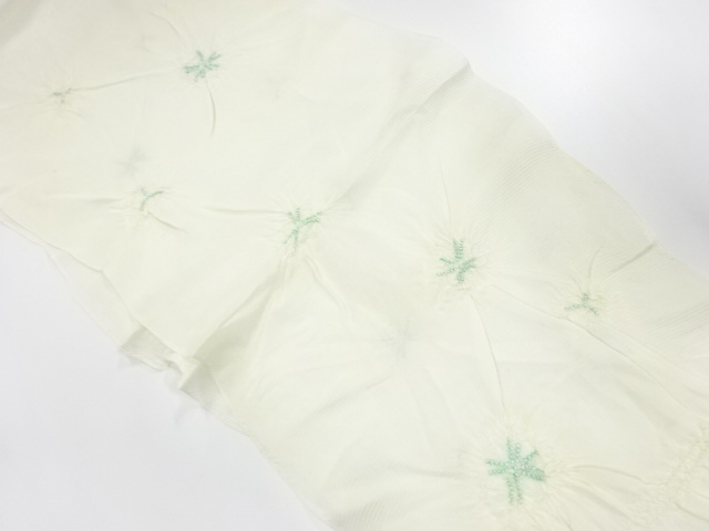 正絹　絽　絞り　夏用帯揚げ